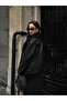 Women's Oversize Laminated Plush Fur Coat Jacket - 5