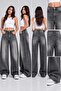 Women's Oversize Wide Leg Baggy Jean Pants - 2