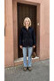 Denim Jacket with Velvet Collar and Cuff Details and Pocket Pockets - 2