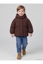 Two Mt Shop Quality Lcw Baby Brown Hooded Water Repellent Baby Boy Coat