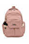 Water Resistant Fabric School Bag Unisex Daily School Backpack 2601 Powder - 3