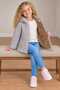 Flying Butterfly Patterned Girls' Water and Wind Proof Hooded Coat - 2
