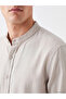 Özmarka New Season Beige Judge Collar Men's Shirt - 3