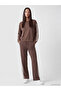 Two Mt Shop Quality Lcw Everyday Brown Striped Soft Touch Women's Sweatshirt - 2