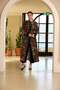 Belted Abstract-Print Cupro Overcoat - Multicolor - 4