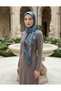 Blue Viscose Blend Shawl - 3