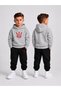 Men's Hooded Tracksuit Set – Printed Hoodie Sweatshirt and Sweatpants Winter Outfit