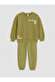 Text Printed Boy's Tracksuit Set