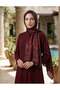Red Lightly Draped Shawl - 3