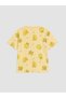 Ozmarka New Season Yellow Crew Neck Girls' Pajama Set - 4