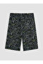 Ozmarka New Season Black Printed Boys' Pajama Shorts 2-Pack - 7