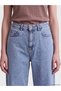 Two Mt Shop Quality Blue Denim Straight Baggy Fit High Waist Straight Leg Women's Jean Pants - 3
