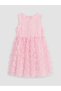 Alita City Lcw Kids Pink Tulle Embroidered Girls' Dress with a Difference - 3