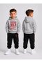 Men's Hooded Tracksuit Set – Printed Hoodie Sweatshirt and Sweatpants Winter Outfit