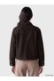 Two Mt Shop Quality Lcw Everyday Brown Denim Look Straight Loose & Baggy Women's Jean Jacket - 4