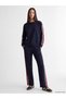 Texx Store Quality Lcw Everyday Navy Blue Striped Soft Touch Women's Sweatshirt - 3