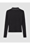 Two Mt Shop Quality Lcw Everyday Black Camisole Plain Super Skinny & Extra Slim Long Sleeve Women's Bodysuit - 6