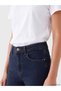Two Mt Shop Quality Lcw Everyday Indigo Denim Straight Slim & Slim High Waist Narrow Leg Women's Jean Pants - 3