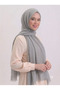 Aya Series Plain Aya Thin Cotton Shawl Medium Light Gray
