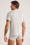 Solid Color Crew Neck 2-Pack Men's Basic Tshirt, 47% Modal 47% Cotton 6% Elastane - 3