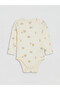 Two Mt Shop Quality Lcw Baby Ecru Interlock Printed Baby Boy Set - 3