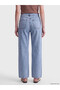 Two Mt Shop Quality Blue Denim Straight Baggy Fit High Waist Straight Leg Women's Jean Pants - 4
