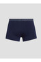 Ozmarka New Season Navy Blue Cotton Flexible Men's 5-Piece Boxer Set - 7