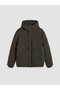 Ozmarka New Season Brown Regular Fit Hooded Men's Puffer Jacket - 6