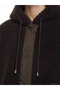 Alita City Lcw Modest Brown Hooded Oversize Women's Plush Coat with a Difference - 3
