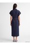 Two Mt Shop Quality Lcw Studio Indigo Denim Straight Slim & Slim Shirt Collar Midi Jean Dress - 4