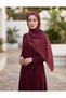 Burgundy Double-Sided Ethnic Patterned Jacquard Shawl - 2