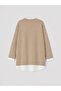 Two Mt Shop Quality Lcw Everyday Brown Oversize Soft Touch Women's Sweatshirt - 6