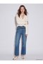 Two Mt Shop Quality Lcw Jeans Indigo Denim Straight & Regular Waist Straight Leg Women's Jean Pants