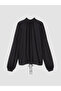 Rmz Gi̇yi̇m Farkiyla Dik Roba Collared Gathered Blouse - 3