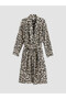 Two Mt Shop Quality Lcw Home Mixed Leopard Women's Bathrobe - 2