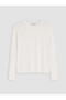 Two Mt Shop Quality Lcw Modest White Plain Super Skinny & Extra Slim Long Sleeve Women's Bodysuit - 5