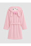 Alita City Lcw Home Pink Welsoft Embroidered Children's Bathrobe with a Difference - 3