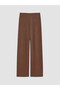 Özmarka New Season Brown Women's Pajama Bottoms with Elastic Waist - 6