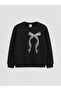 Two Mt Shop Quality Black 2 Thread Printed Standard & Regular Girls' Sweatshirt - 2