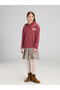 Alita City Lcw Kids Pink Hooded Girls' Dress with Difference in Color - 2