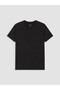 Özmarka New Season Black Slim Fit Modal Fabric T-Shirt /02 - 4