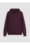 Two Mt Shop Quality Koor Sport Plum Plain Oversize Women's Hoodie - 5