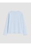Özmarka New Season Blue and Angel Printed Girls' Pajama Set - 3