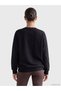 Gencc Quality Koor Sport Black Diving Fabric Plain Oversize Women's Sweatshirt - 5