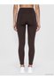 Koor Sport Brown Raschel Plain Super Skinny & Extra Narrow Women's Sports Leggings with Nevavm Difference - 5