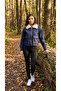 Detachable Faux Fur Collar Fabric Lined Denim Jacket
