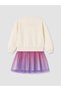 Peak New Season Ecru and Angel Printed Girls' Tutu Dress - 5