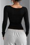 Women's Camisole Fabric Cotton Pool Collar Basic Top Bluz - 2