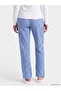 Navy Blue Plaid Women's Pajama Bottoms - 4