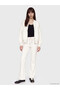 Alita City Lcw Vision White Interlock Plain Women's Zippered Sweatshirt with a Difference - 2
